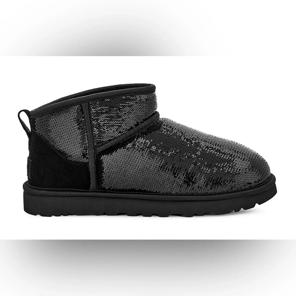NIB UGG® 1151616 Women's Classic Ultra Mini Mirror Ball Cold Weather Boo…